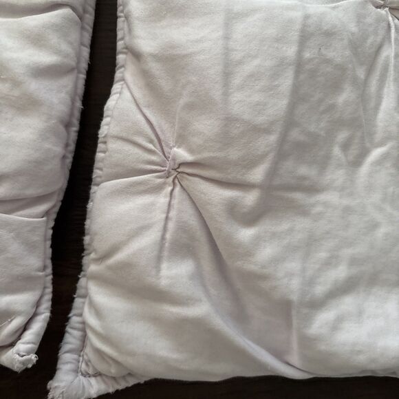 Pottery Barn Kids Lavender cozy dot Diamond Quilted Comforter + ShamsFull/ Queen - Picture 6 of 8